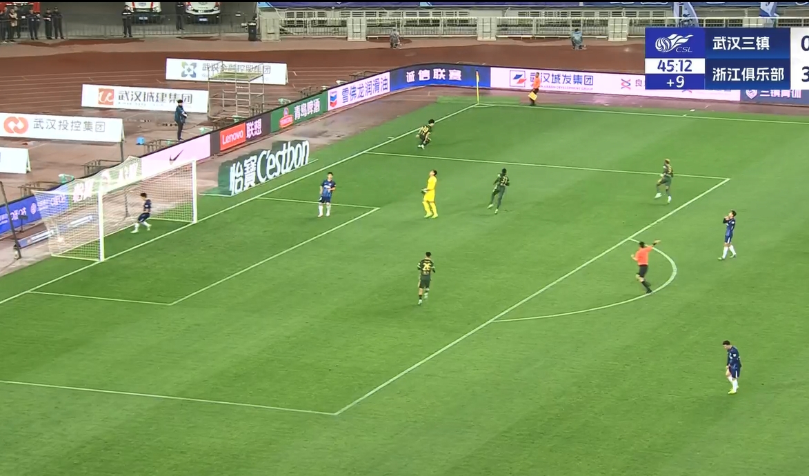 18歲王鈺棟中超處子球！三鎮(zhèn)后防白給，浙江半場(chǎng)4-0領(lǐng)先